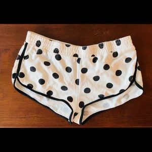 Polka dot print forever 21 comfy shorts.